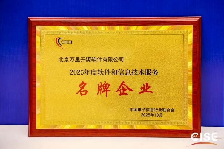 凭借其在基础软件领域的持续创新与深厚积累,荣获"2025年软件和信息